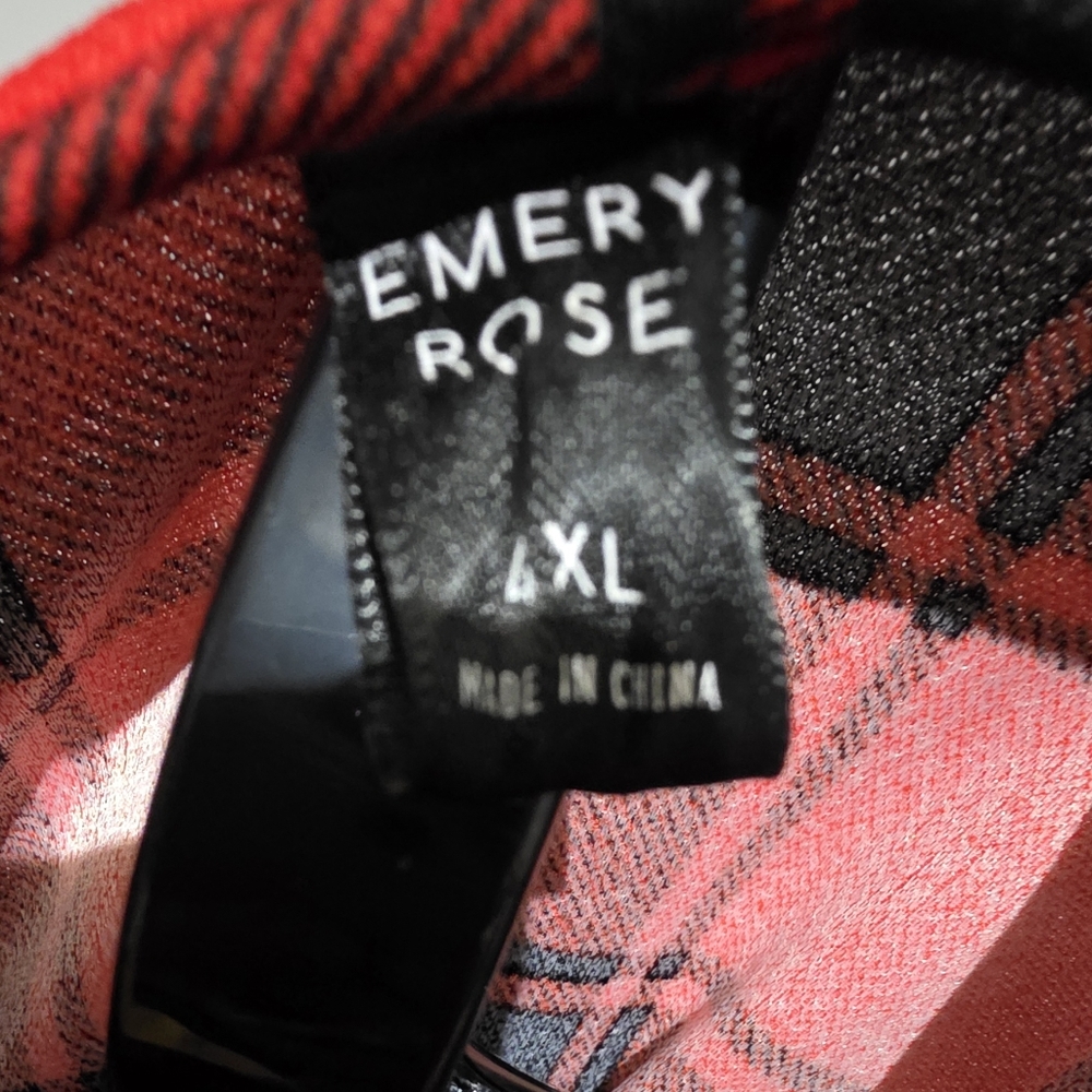 Plaid Red and Black Women's Tunic - Picture 3 of 4